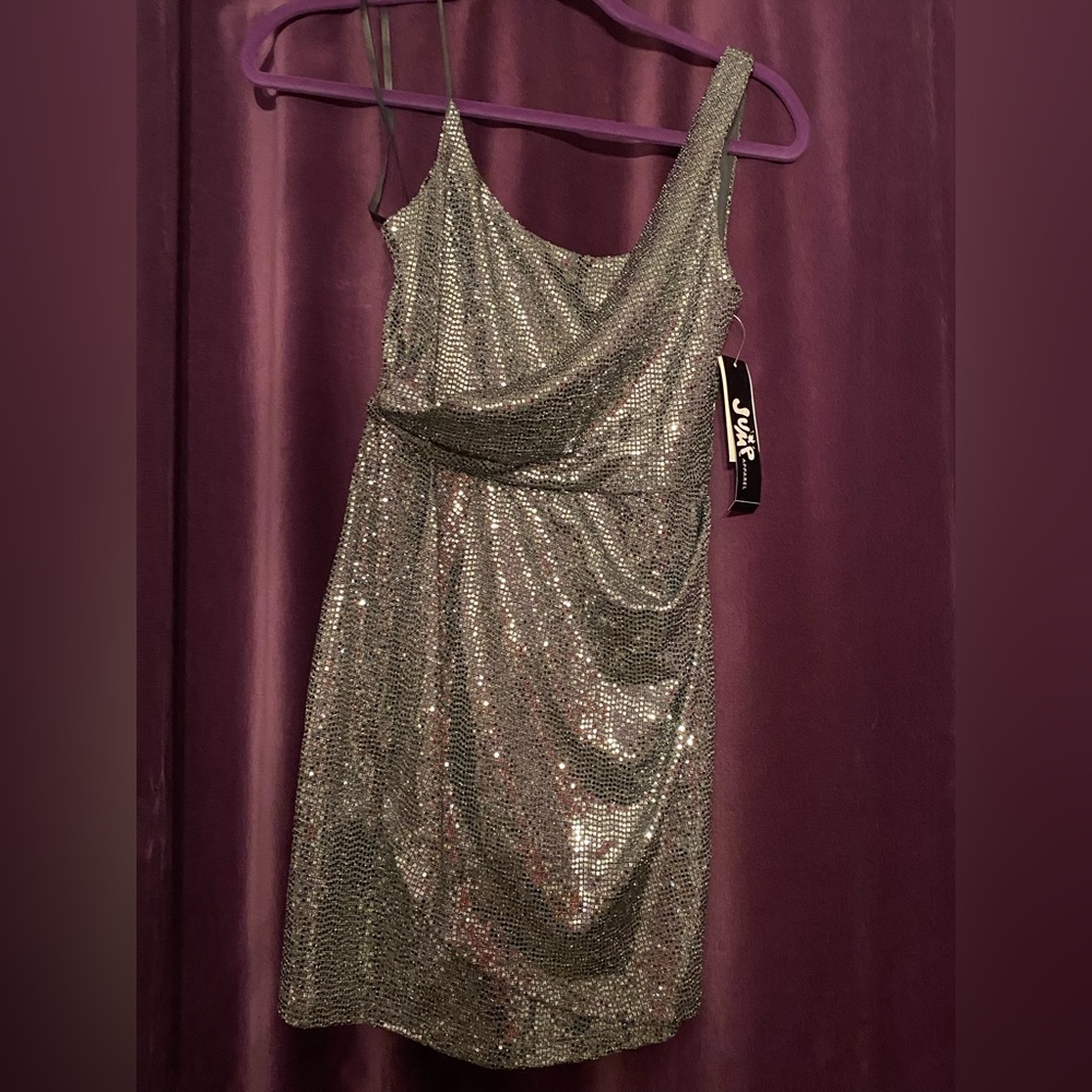 Macy’s Brand New With Tag Shimmery Zip Up Dress Woman’s XS